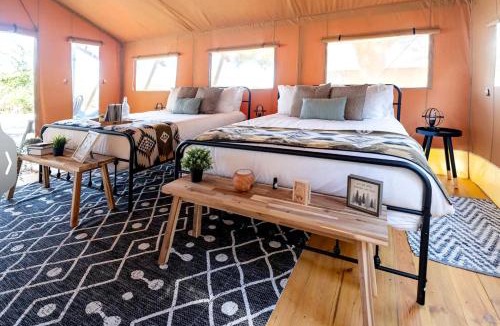 Braden River Other | Spacious Double Safari Tent with Private Fire Pit Near Anna name Island in Bradenton, Florida