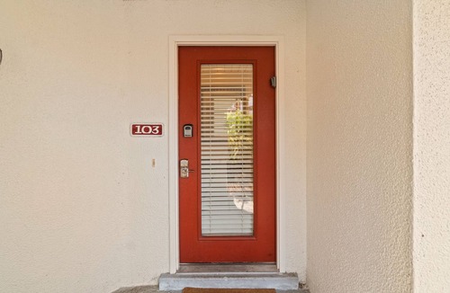 Gulf Lagoon Beach Condo | Spacious European villa with pool - across from the Grand Lagoon beach