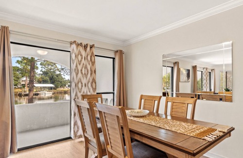 Gulf Lagoon Beach Condo | Spacious European villa with pool - across from the Grand Lagoon beach