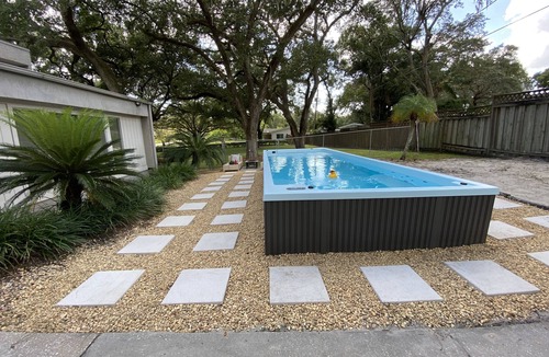 Bearss Plaza House | Spacious House with heated 24ft swim spa pool
