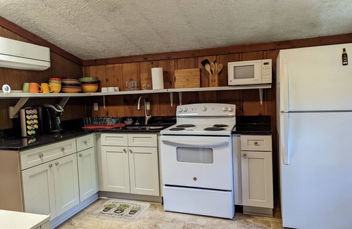 Bethpage House | Step Back in Time: Cozy Log Cabin on 5 Private Acres with Fiber Internet!