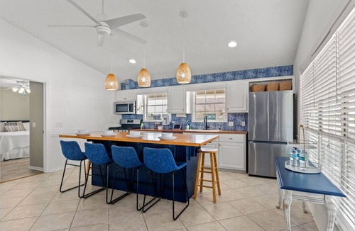 Riviera Beach House | Sunnyside Up ~ Pool, Hot Tub & Golf Cart, Just 2 Blocks from Beach