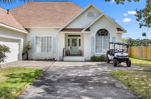 Gulf Pines House | Sweet Spot - Newly Renovated, Heated Pool, Golf Cart, Deeded Beach Access!