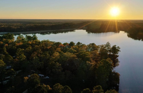 McComb RV Rental | Tentrr State Park Site - Mississippi Percy Quin State Park - Southside Lakeview