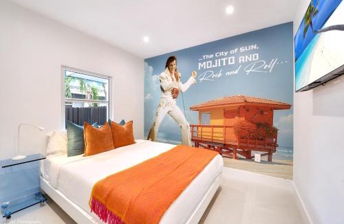 Flagami Villa | The Rock & Rhythm Villa Miami Downtown - Playground, Mini Golf, BBQ, Garden Relaxation