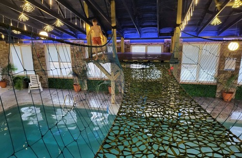 Bryant Apartment | The Yurt at Paradise Pointe with a hot tub, fire pit, & Grill
