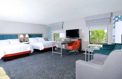 Wesley Chapel Hotel | Triple 2 Queen Studio w/Sofa Bed + Pool Access, Breakfast and Fitness Center!