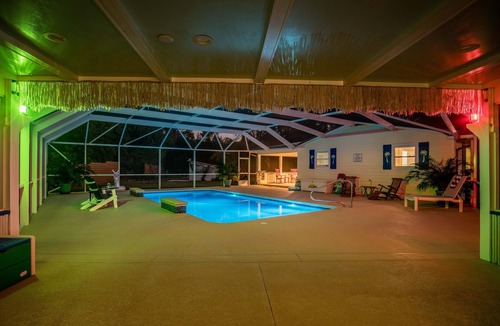 Vero Beach House | Tropical Getaway! Heated Pool, Tiki Bar, Pirate Sandbox, and Boat Parking!