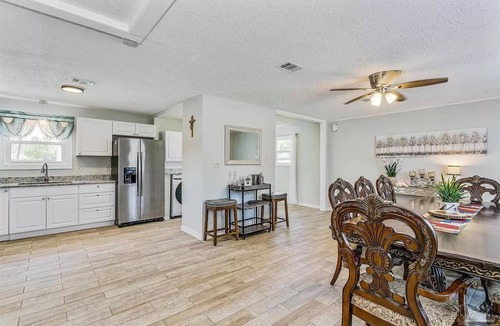 Myrtle Grove House | Very Private Home w/HEATED Pool, Palm Trees and Big Fenced Yard.