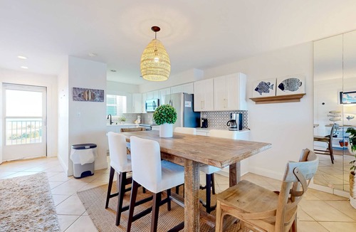 Orange Beach East Condo | Waterfront, gulf view condo by beach with pool, dock & balcony