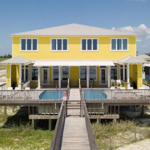 GULF FRONT 14 BDR, 14 BA, SL 38, 7600 SQ FT HOME W/PRIVATE POOLS- BANANA SPLIT