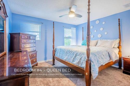 5 Bedroom Villa l 10 min to Disney l Themed Rooms