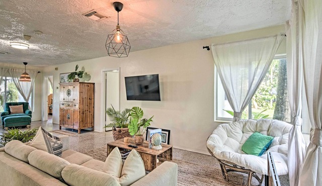 Boho Chic Home w/ Outdoor Oasis - Near Beach!