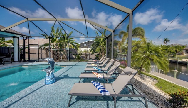 Cape Coral Luxury Waterfront- Direct Gulf Access- Htd Pool- Bikes-5BDR -Villa 12