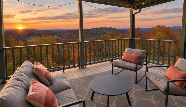 Endless Views: Sunsets, Sauna, Outdoor Firepit under the Stars in Max Meadows