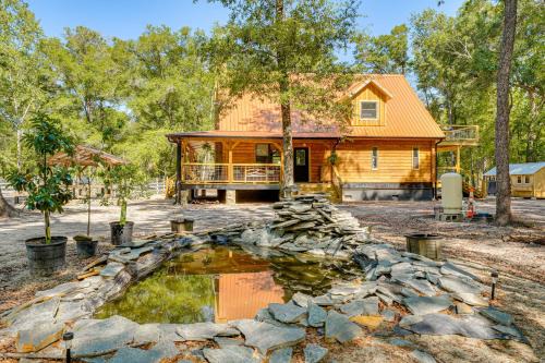 Fish & Float at Natural Springs! Log Cabin in Bell