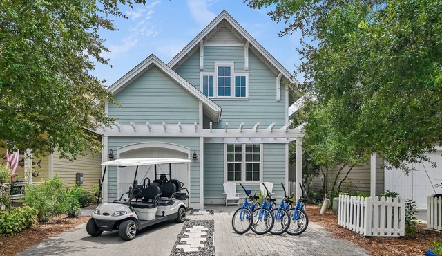 Golf Cart+4 Bikes! 5 Min to the Pool, 10 to Beach! 2 King Suites & Custom Bunks! ~ Baha Beach House at WaterSound West on 30A