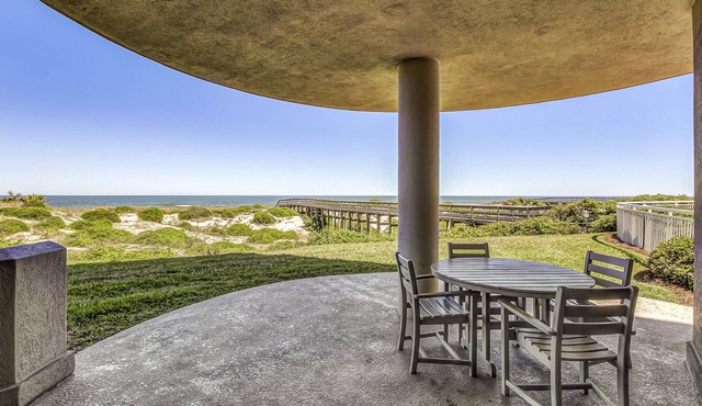 Ground-Floor, Oceanfront Condo with Patio, WiFi, Beach Access & Shared Pool