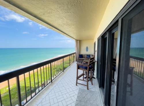 Luxury, Direct Oceanfront Unit and Balcony, Northeast Corner, Heated Pool, Garage Parking in Ormond Beach