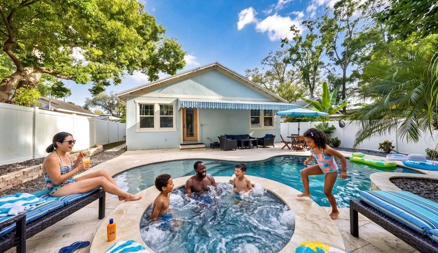 Minutes to Tampa Fun | Private Pool & Spa Getaway