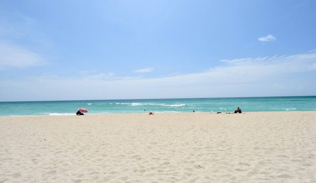 Modern Beachfront Studio w/Beach Essentials. Just steps from the beach!