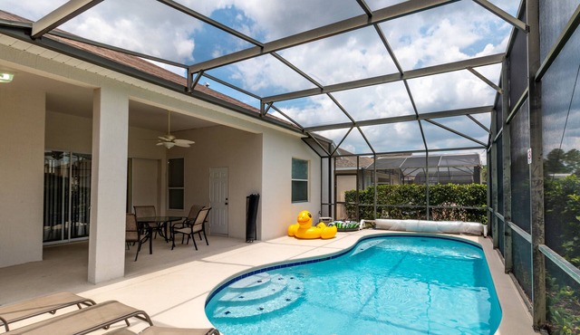 Modern Villa w/South-Facing Pool, Spa & Game Room Near Disney