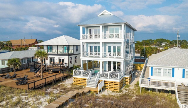 New Listing! "Blue Water Beach House" Luxury Gulf Front Home w/Amazing Views!