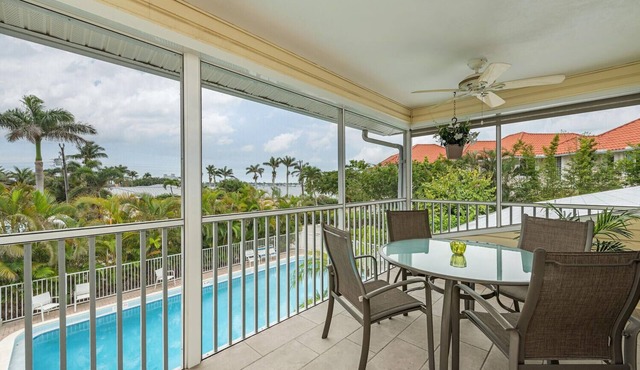 Newly renovated Waterfront condo with new heated pool and dock