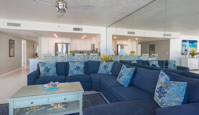 Ocean Condo 104 ~ Ground Floor Corner Condo with wrap around balcony! Walk right out to Pool!
