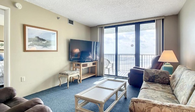 Ocean View with a beachfront pool at Ocean Trillium Condo 504