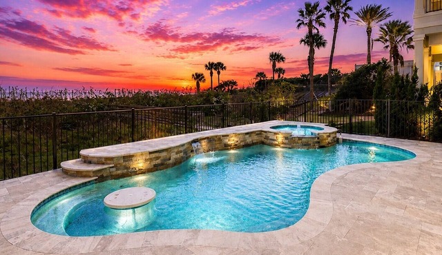 Oceanfront 6 Bedroom Heated Pool Home in Cinnamon Beach! Barefoot Sands!