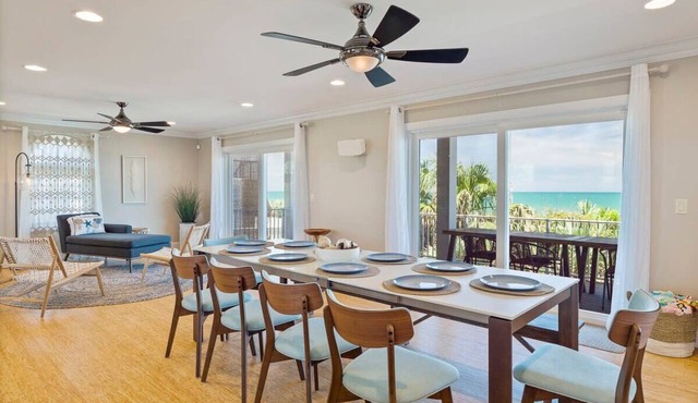 Oceanfront Flagler Escape w/Games & Huge Deck