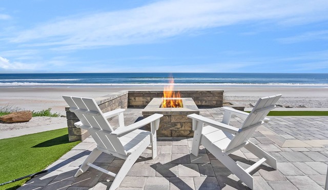 Oceanfront! Secluded Beach - 2 Primary Suites - 15 min to St. Augustine