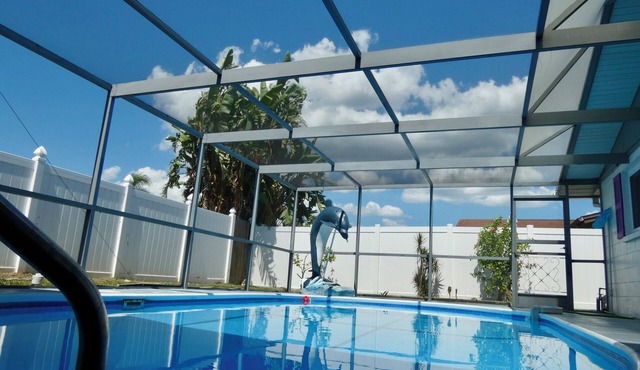 Private 2BR/2BA Home: Saltwater Pool, Fenced Yard, Sleeps 6