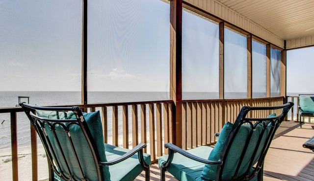 Private Beach & Views! Stilted Ocean Springs Home