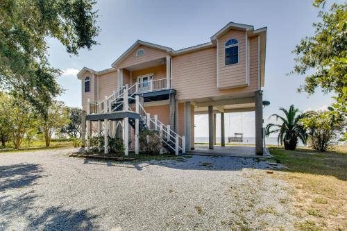 Private Beach & Views! Stilted Ocean Springs Home in Ocean Springs