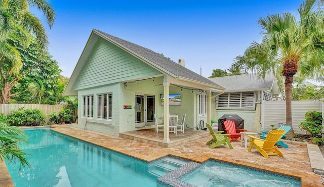 Private Salt Wtr Pool/Spa-1.4 mi FLL Art District