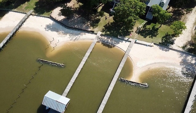 Rare find! Lovely Beachfront Home with your own pier and newly added sandy beach