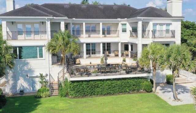Rare private beachfront estate on the Gulf.
