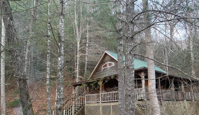 Red River Gorge secluded 2 bedroom cabin with a hot tub in Campton