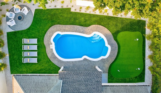 Resort Backyard + Game Rooms Near the Sand