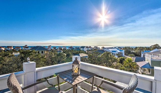 Santa Rosa Beach Oasis with Rooftop Deck and Gulf View