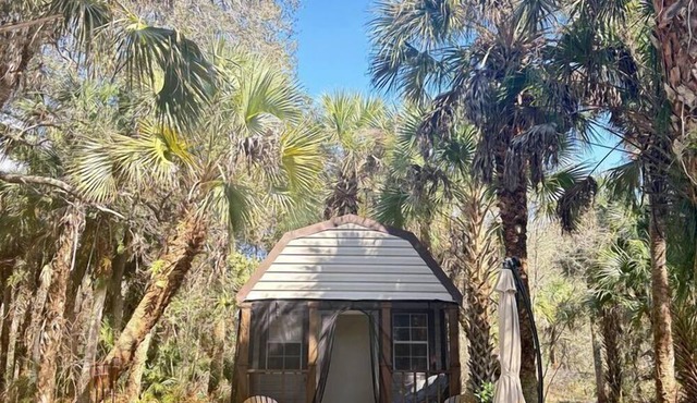 Secluded Off-the-Grid Cabin with Tropical Land Near Cocoa, Florida