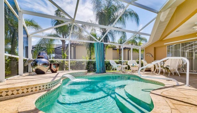 This heated pool home exudes originality in Punta Gorda