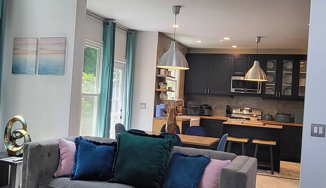 Tranquil 5B/3B w/Serene Lounging, Firepit, Massage Chair, & Universal EV Charger in Suwanee
