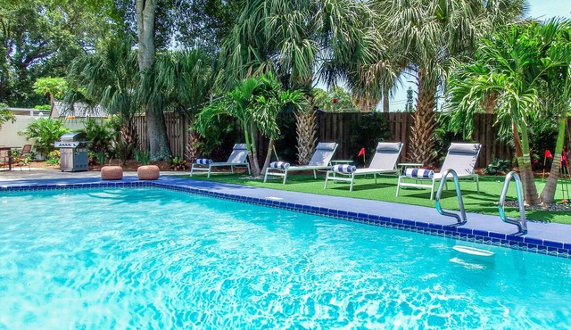 Tropical Oasis - Heated Pool - Hot Tub - Downtown and Beaches in Tampa