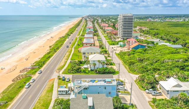 Updated & dog-friendly beachfront on beautiful Flagler Beach w/central AC, WiFi