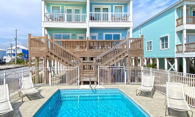 Gulf Shores House | Beachfront! Near Town! Views! Heated Pool! 5Bd/3Bth #8