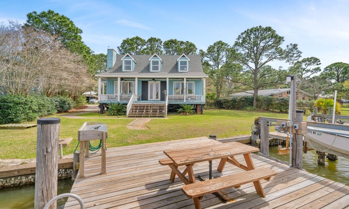 Dauphin Island House | Beautiful home with gorgeous bay view!