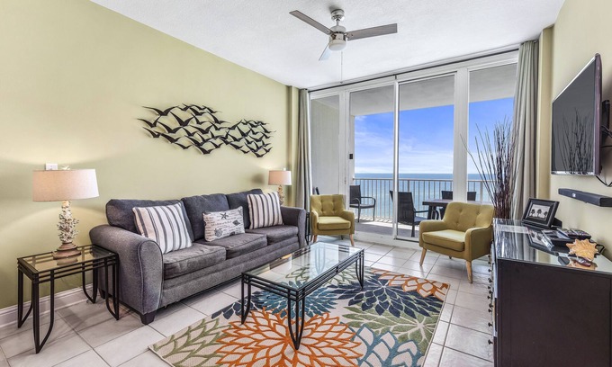 Gulf Shores Condo | Lighthouse 803 - Beachfront with views!